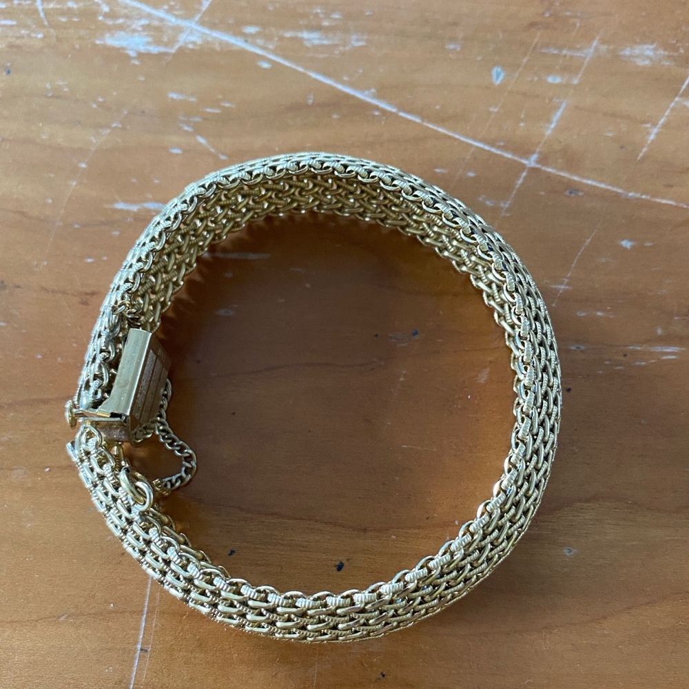 Vintage Mesh Gold Filled Bracelet